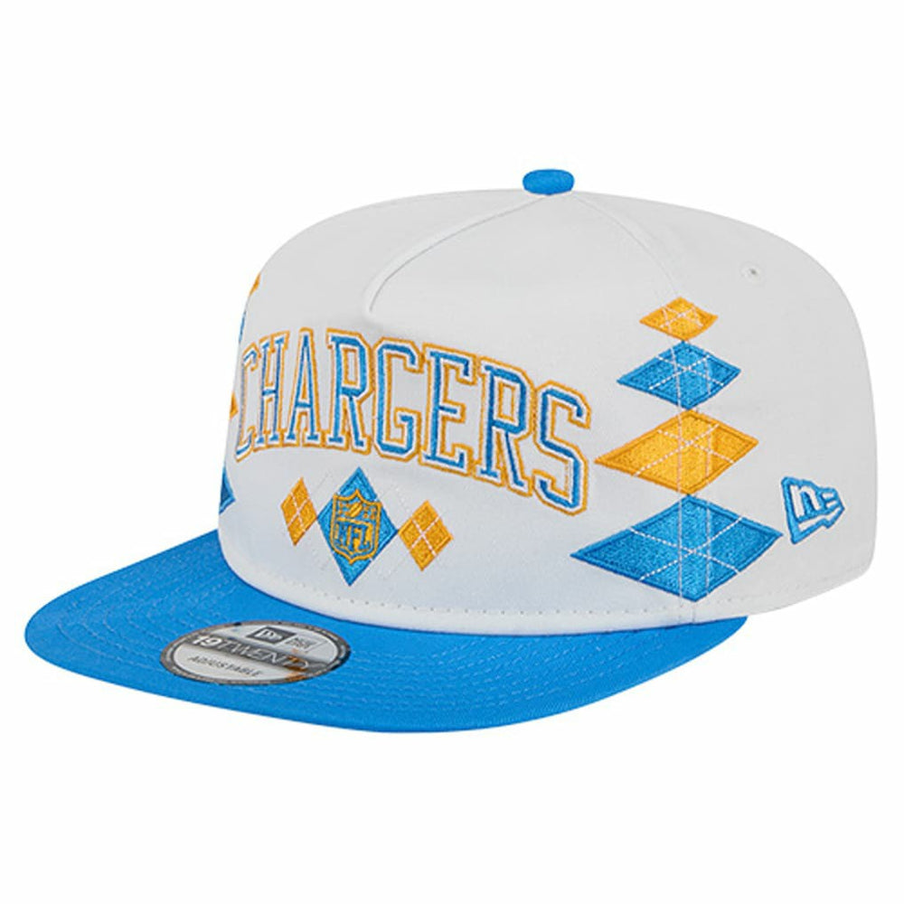 Los Angeles Chargers New Era Argyle 19TWENTY Adjustable Hat - White - NFL