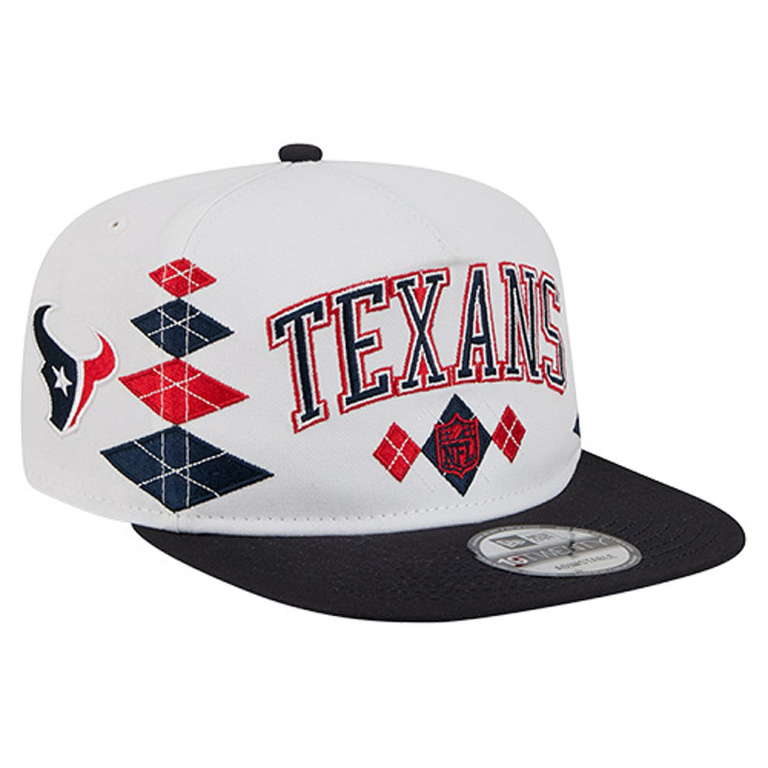 Houston Texans New Era Argyle 19TWENTY Adjustable Hat - White - NFL