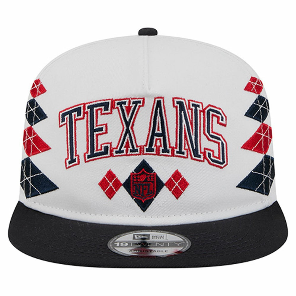 Houston Texans New Era Argyle 19TWENTY Adjustable Hat - White - NFL