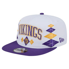 Minnesota Vikings New Era Argyle 19TWENTY Adjustable Hat - White - NFL