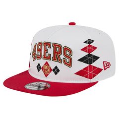 San Francisco 49ers New Era Argyle 19TWENTY Adjustable Hat - White - NFL
