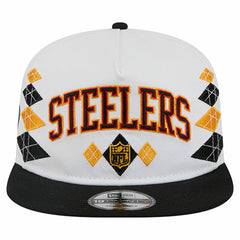 Pittsburgh Steelers New Era Argyle 19TWENTY Adjustable Hat - White - NFL