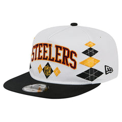 Pittsburgh Steelers New Era Argyle 19TWENTY Adjustable Hat - White - NFL