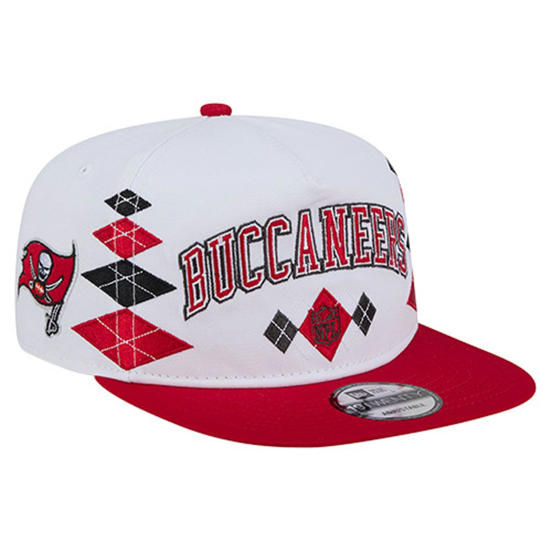 Tampa Bay Buccaneers New Era Argyle 19TWENTY Adjustable Hat - White - NFL