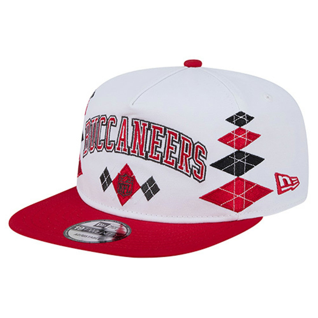 Tampa Bay Buccaneers New Era Argyle 19TWENTY Adjustable Hat - White - NFL
