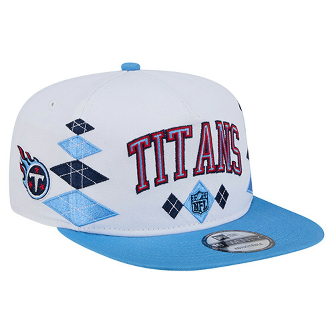 Tennessee Titans New Era Argyle 19TWENTY Adjustable Hat - White - NFL