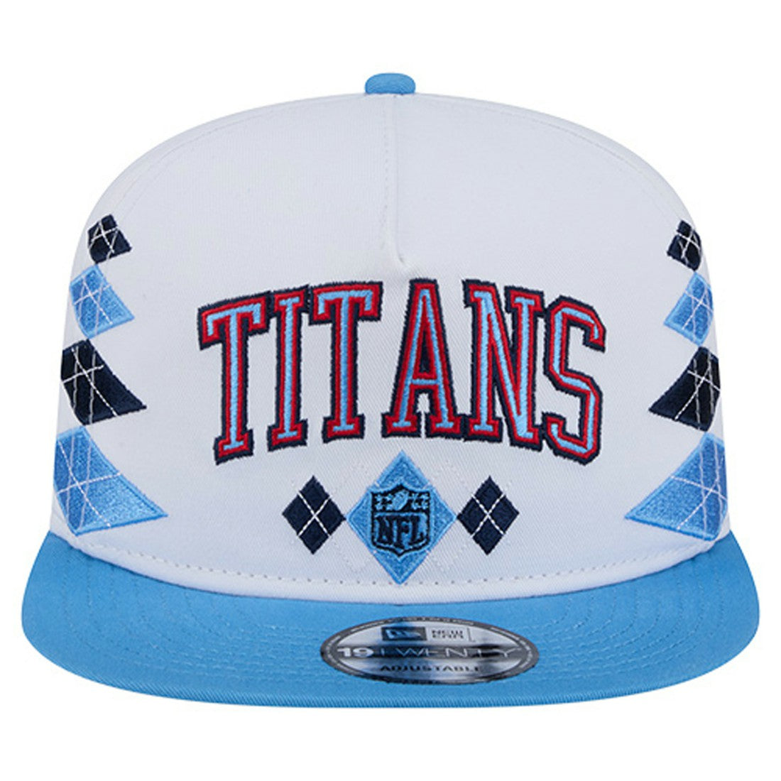 Tennessee Titans New Era Argyle 19TWENTY Adjustable Hat - White - NFL