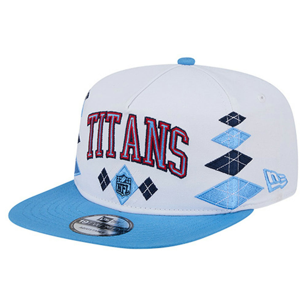 Tennessee Titans New Era Argyle 19TWENTY Adjustable Hat - White - NFL