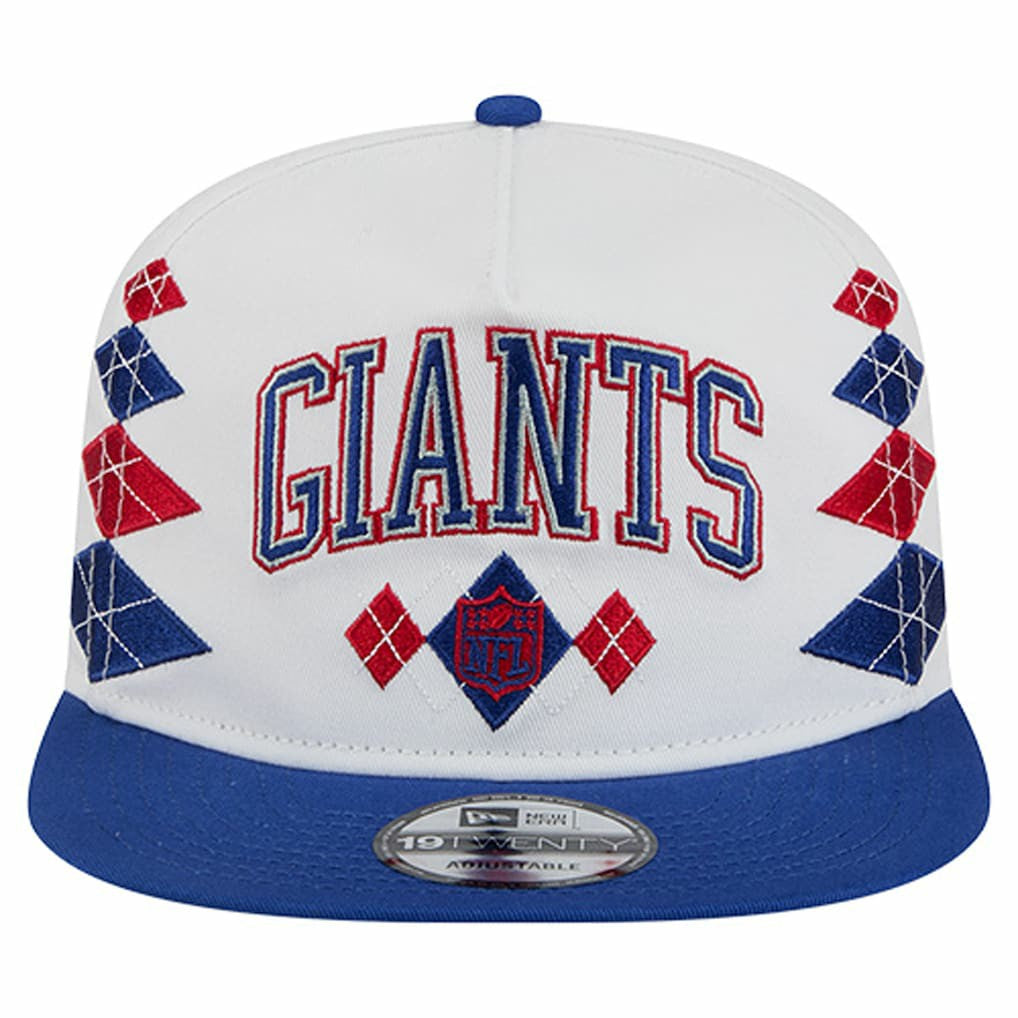 New York Giants New Era Argyle 19TWENTY Adjustable Hat - White - NFL