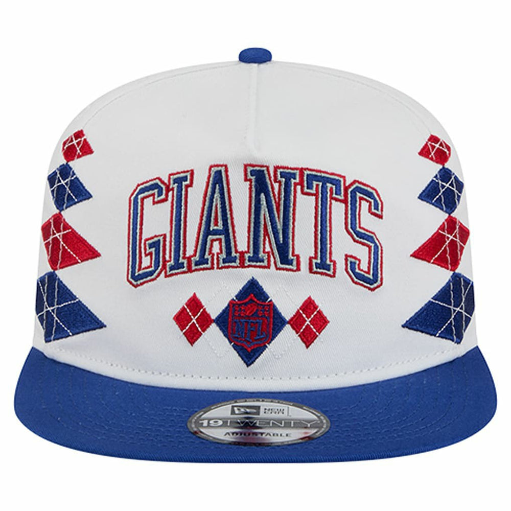 New York Giants New Era Argyle 19TWENTY Adjustable Hat - White - NFL