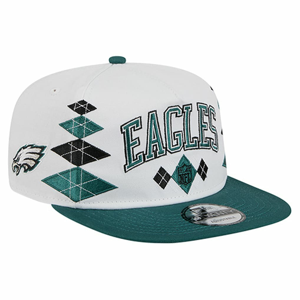 Philadelphia Eagles New Era Argyle 19TWENTY Adjustable Hat - White - NFL