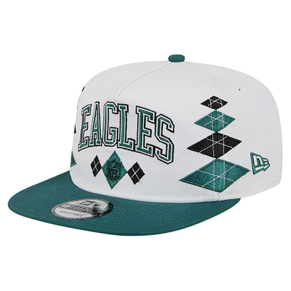 Philadelphia Eagles New Era Argyle 19TWENTY Adjustable Hat - White - NFL