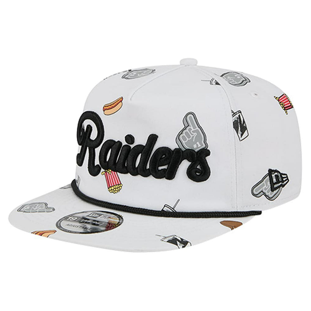 Las Vegas Raiders New Era Team Cheer 19TWENTY Snapback Hat - White - NFL