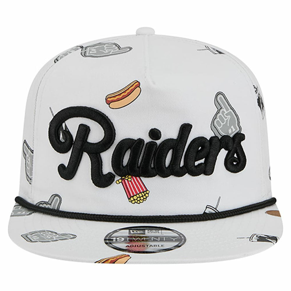 Las Vegas Raiders New Era Team Cheer 19TWENTY Snapback Hat - White - NFL