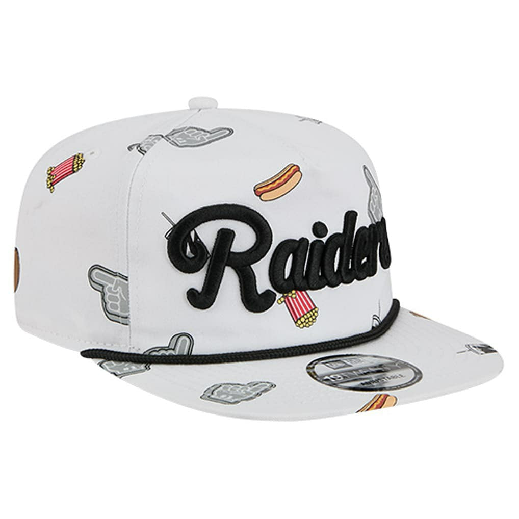 Las Vegas Raiders New Era Team Cheer 19TWENTY Snapback Hat - White - NFL