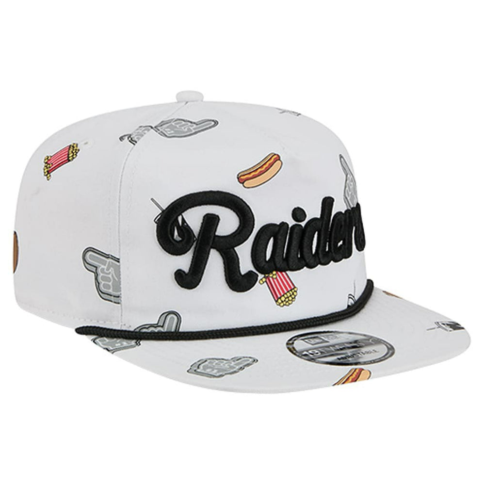 Las Vegas Raiders New Era Team Cheer 19TWENTY Snapback Hat - White - NFL