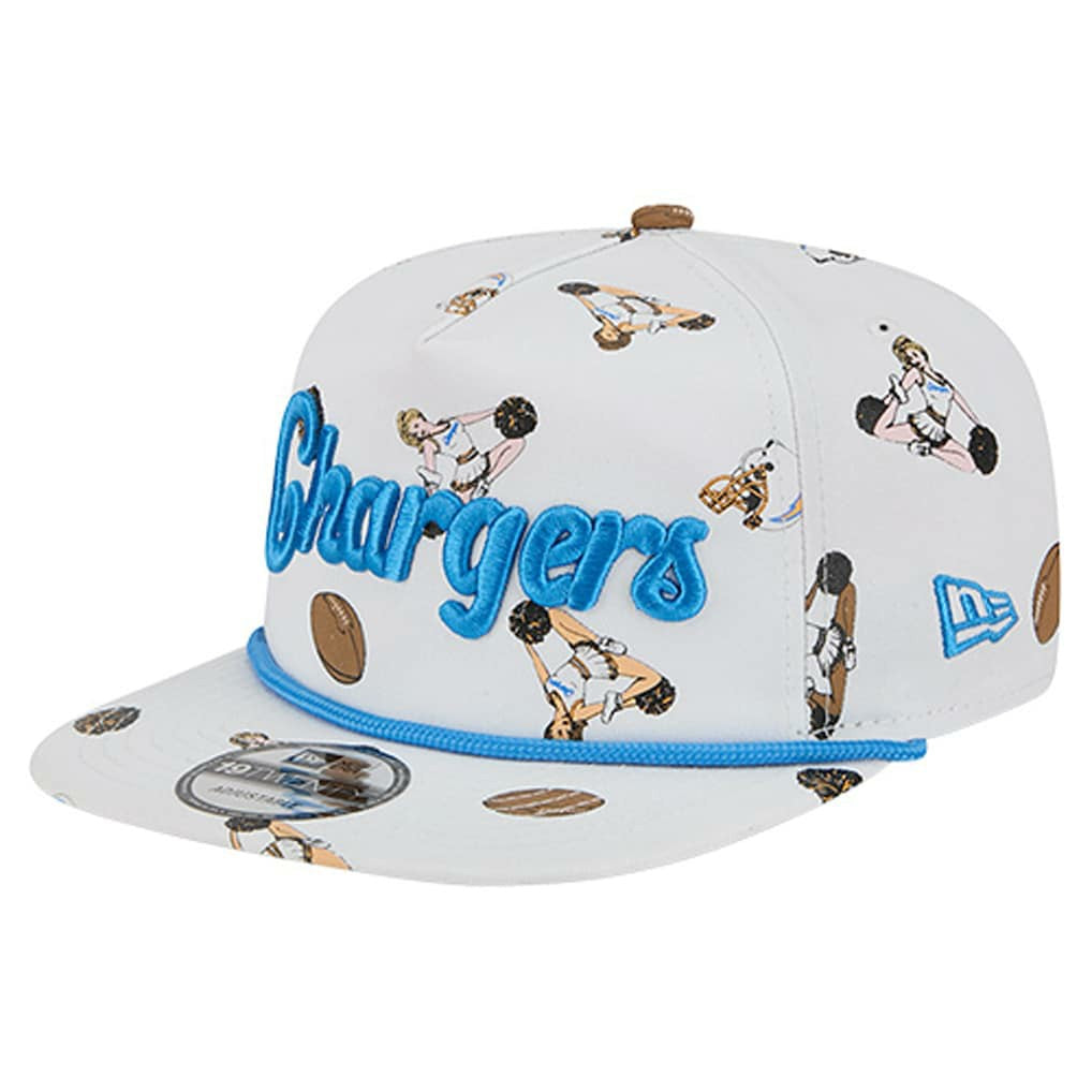 Los Angeles Chargers New Era Team Cheer 19TWENTY Snapback Hat - White - NFL