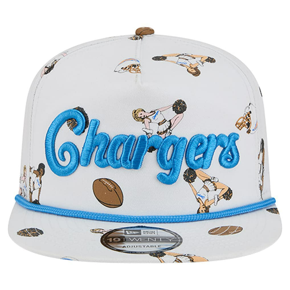 Los Angeles Chargers New Era Team Cheer 19TWENTY Snapback Hat - White - NFL