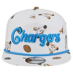Los Angeles Chargers New Era Team Cheer 19TWENTY Snapback Hat - White - NFL