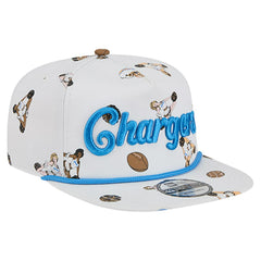 Los Angeles Chargers New Era Team Cheer 19TWENTY Snapback Hat - White - NFL