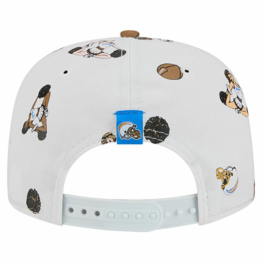 Los Angeles Chargers New Era Team Cheer 19TWENTY Snapback Hat - White - NFL