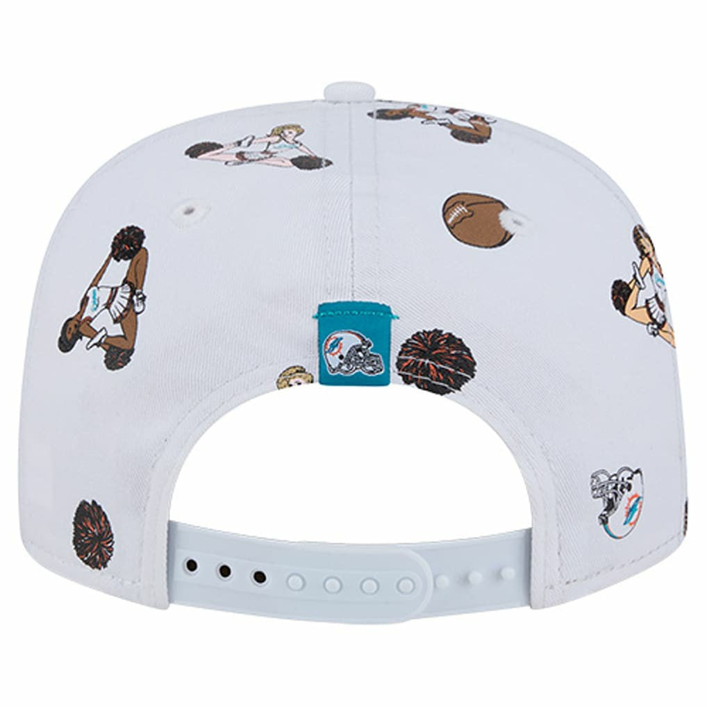 Miami Dolphins New Era Team Cheer 19TWENTY Snapback Hat - White - NFL
