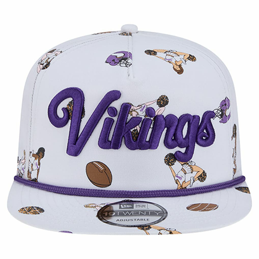 Minnesota Vikings New Era Team Cheer 19TWENTY Snapback Hat - White - NFL
