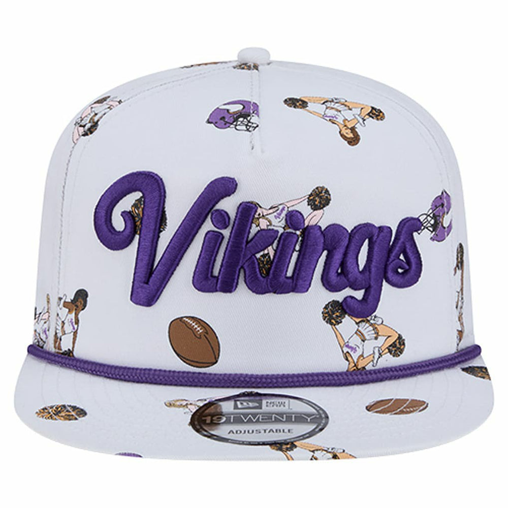 Minnesota Vikings New Era Team Cheer 19TWENTY Snapback Hat - White - NFL