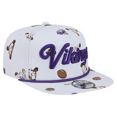 Minnesota Vikings New Era Team Cheer 19TWENTY Snapback Hat - White - NFL