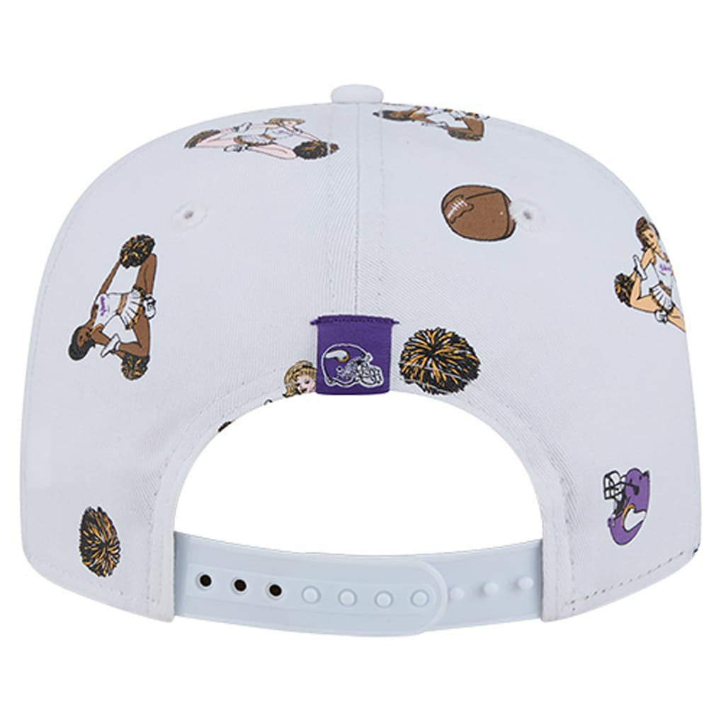 Minnesota Vikings New Era Team Cheer 19TWENTY Snapback Hat - White - NFL