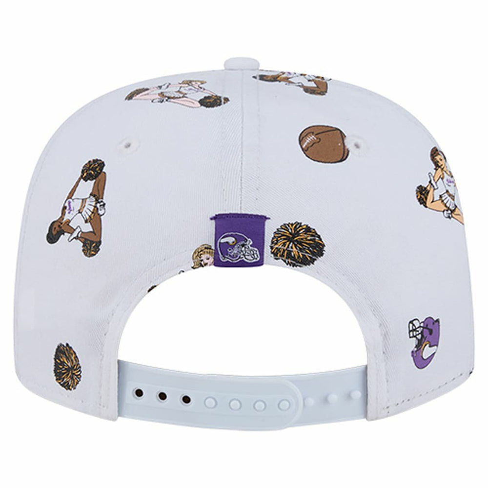 Minnesota Vikings New Era Team Cheer 19TWENTY Snapback Hat - White - NFL