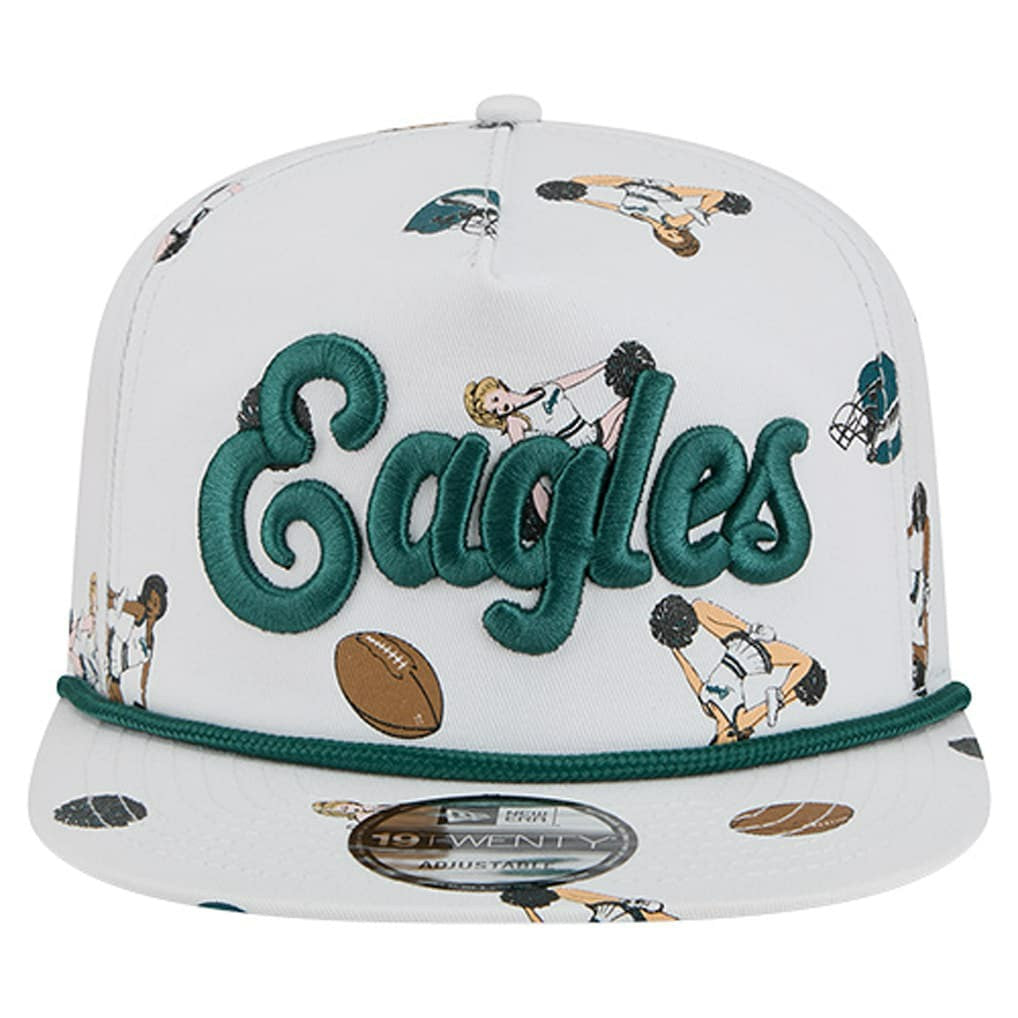 Philadelphia Eagles New Era Team Cheer 19TWENTY Snapback Hat - White - NFL