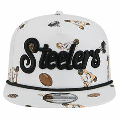 Pittsburgh Steelers New Era Team Cheer 19TWENTY Snapback Hat - White - NFL