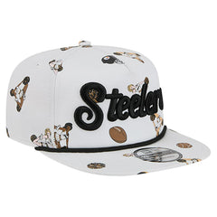 Pittsburgh Steelers New Era Team Cheer 19TWENTY Snapback Hat - White - NFL