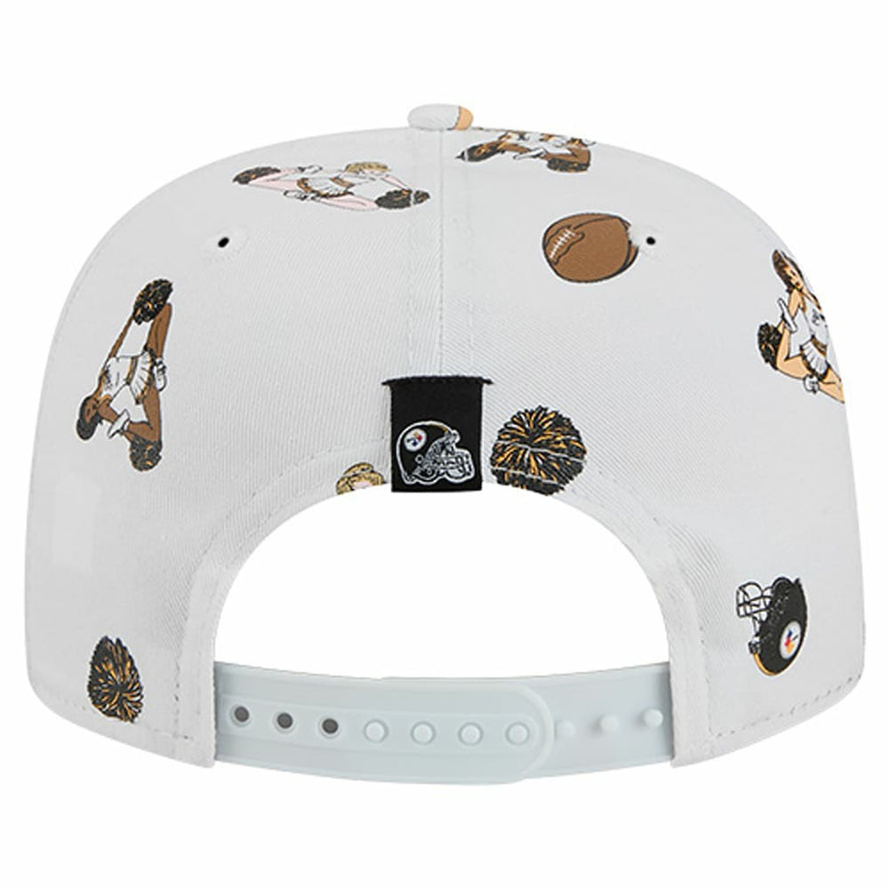 Pittsburgh Steelers New Era Team Cheer 19TWENTY Snapback Hat - White - NFL