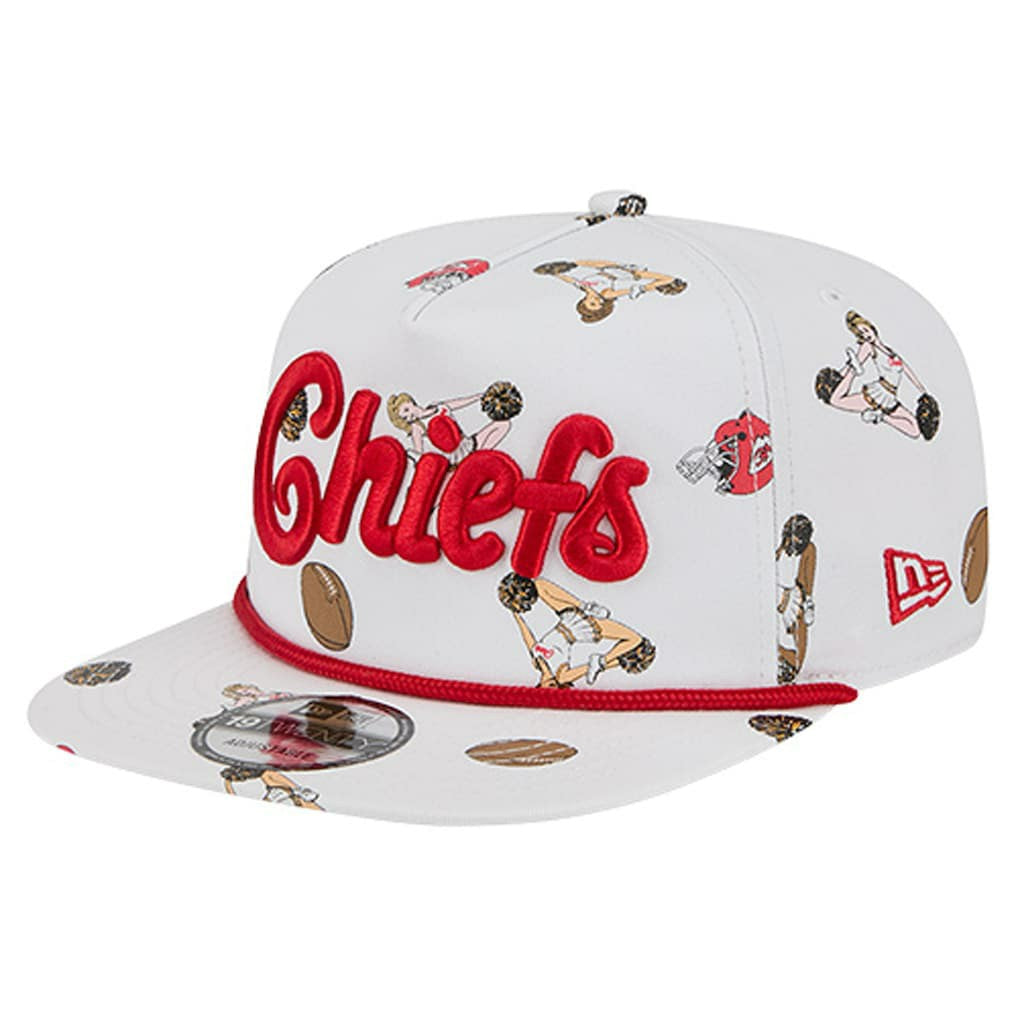 Kansas City Chiefs New Era Team Cheer 19TWENTY Snapback Hat - White - NFL