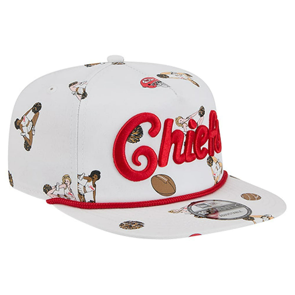 Kansas City Chiefs New Era Team Cheer 19TWENTY Snapback Hat - White - NFL