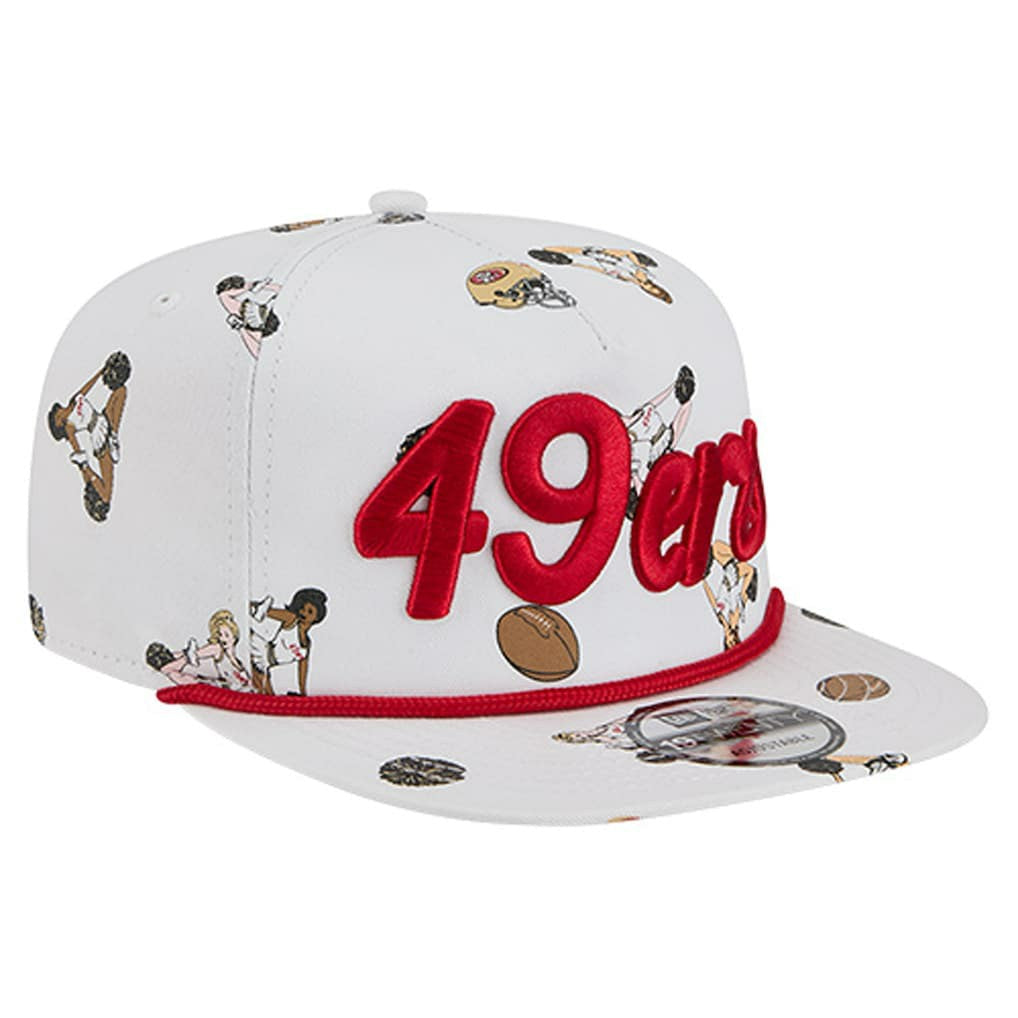 San Francisco 49ers New Era Team Cheer 19TWENTY Snapback Hat - White - NFL
