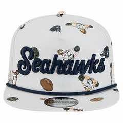Seattle Seahawks New Era Team Cheer 19TWENTY Snapback Hat - White - NFL
