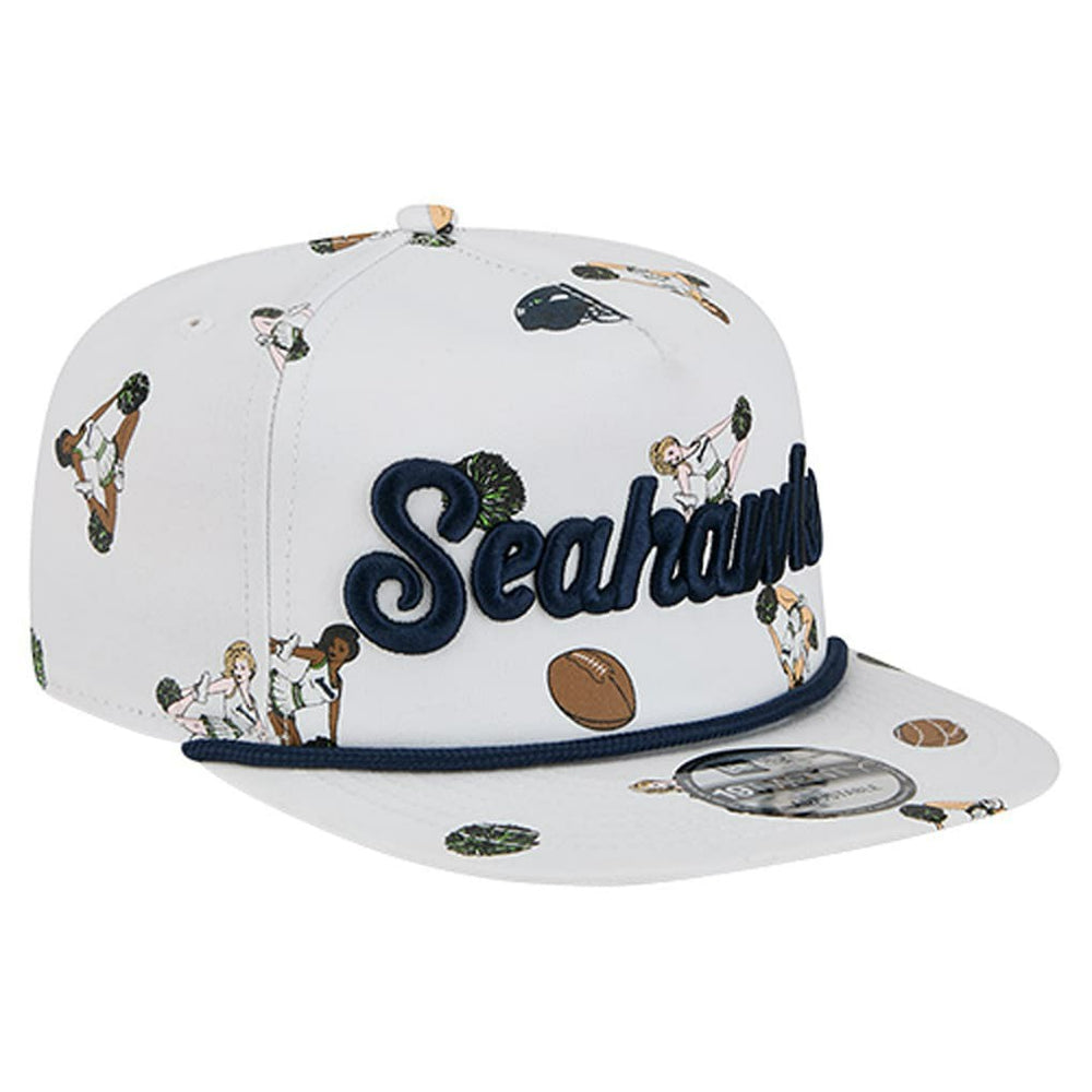 Seattle Seahawks New Era Team Cheer 19TWENTY Snapback Hat - White - NFL