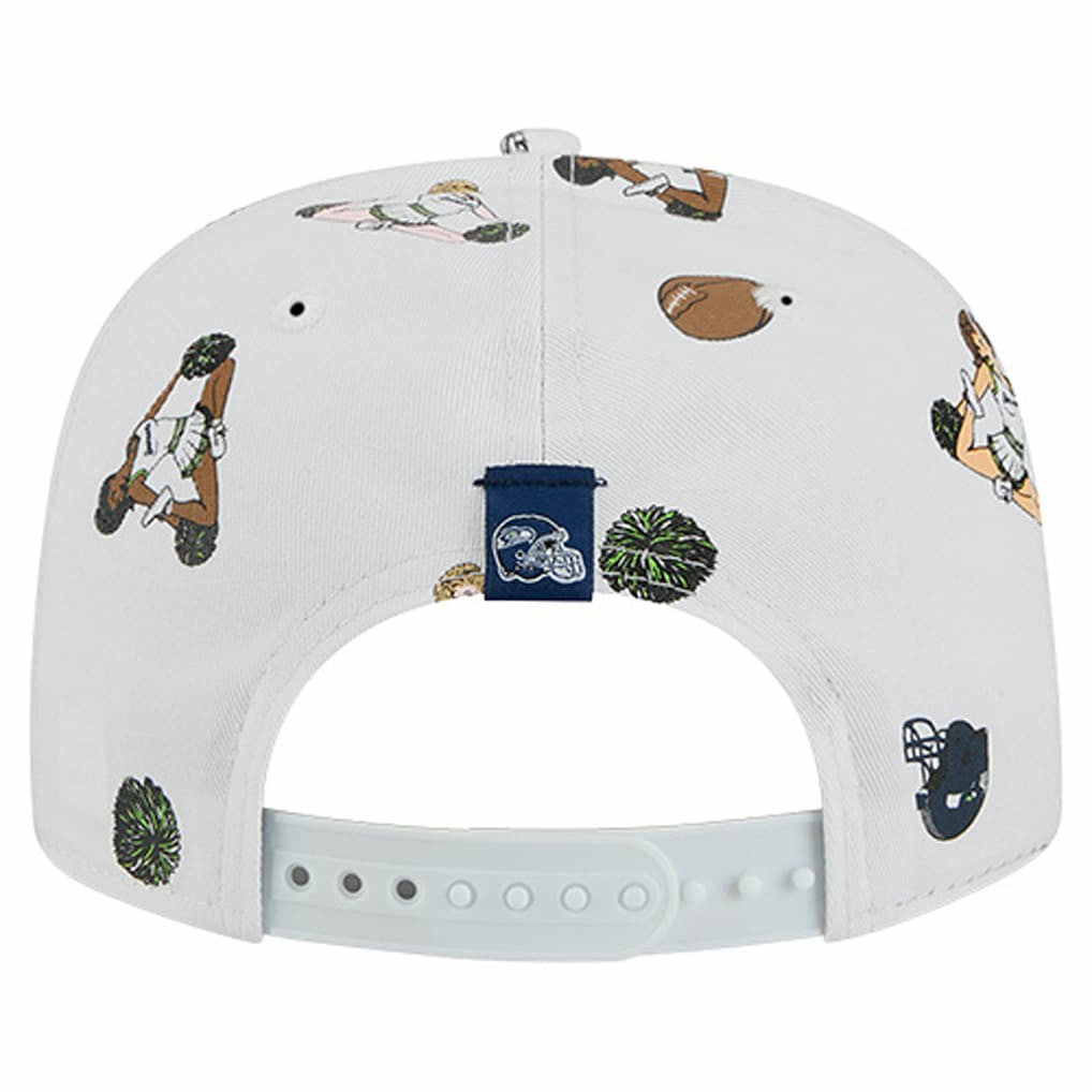 Seattle Seahawks New Era Team Cheer 19TWENTY Snapback Hat - White - NFL