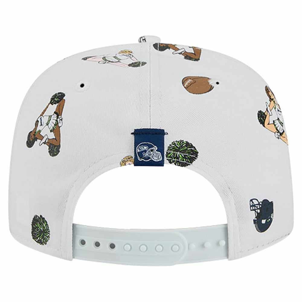 Seattle Seahawks New Era Team Cheer 19TWENTY Snapback Hat - White - NFL