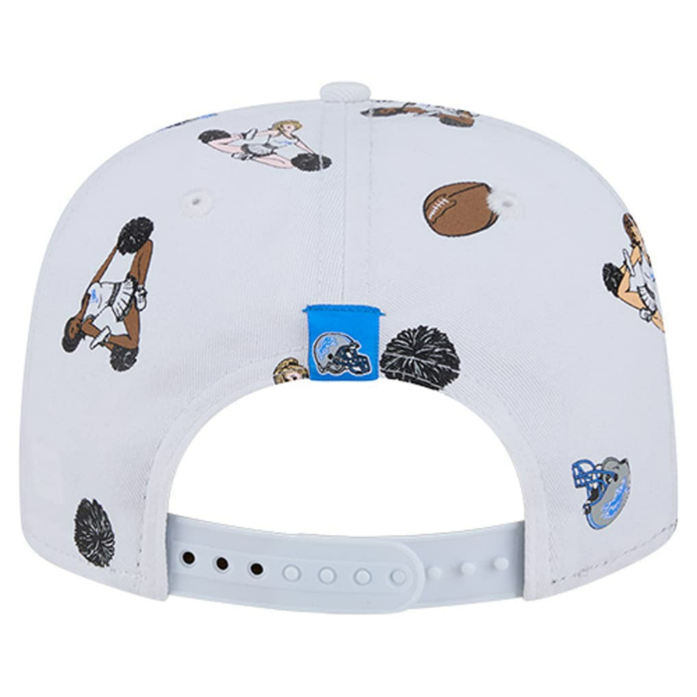 Detroit Lions New Era Team Cheer 19TWENTY Snapback Hat - White - NFL