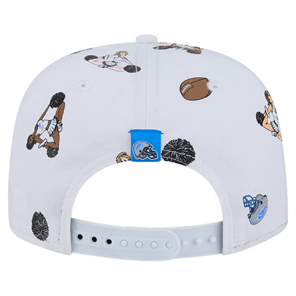 Detroit Lions New Era Team Cheer 19TWENTY Snapback Hat - White - NFL