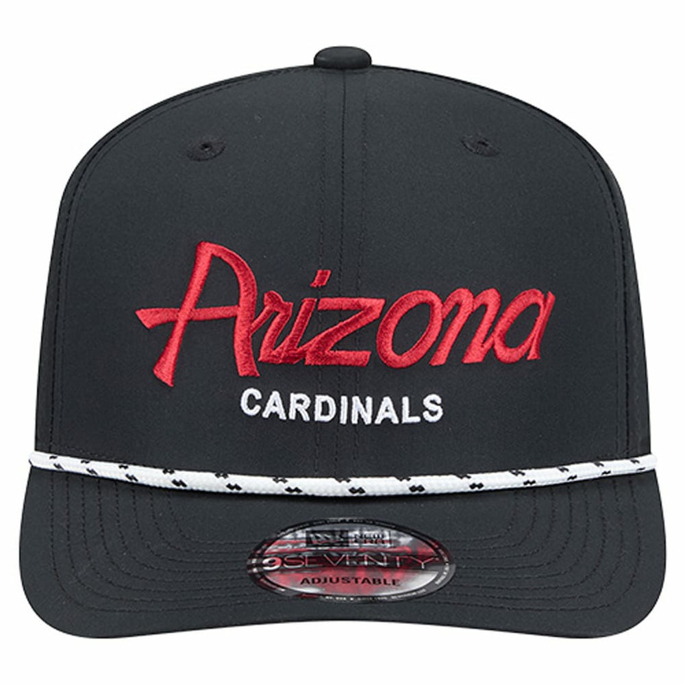 Arizona Cardinals New Era Script 9SEVENTY Adjustable Hat - Black - NFL