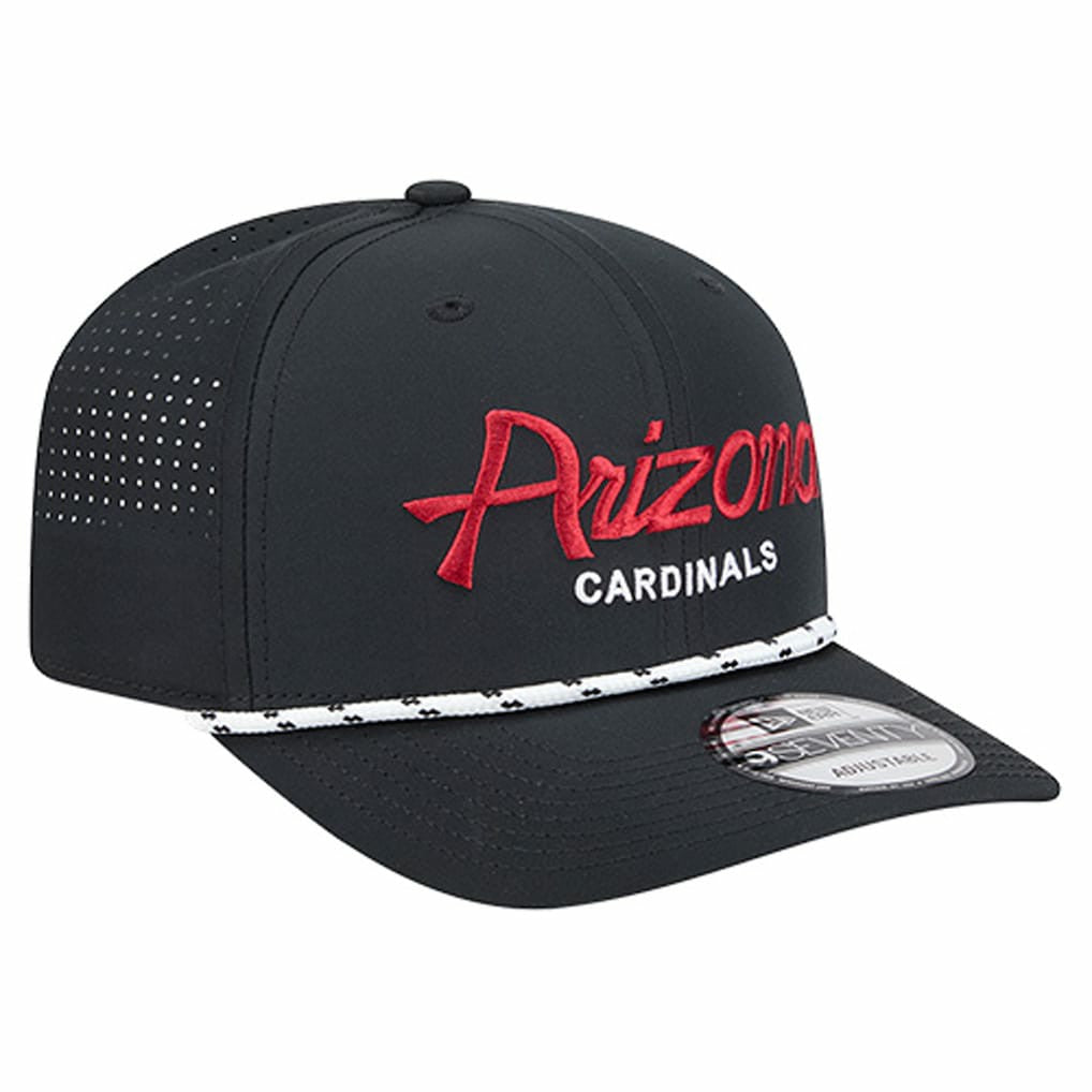 Arizona Cardinals New Era Script 9SEVENTY Adjustable Hat - Black - NFL