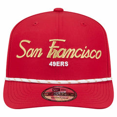 San Francisco 49ers New Era Script 9SEVENTY Adjustable Hat - Scarlet - NFL