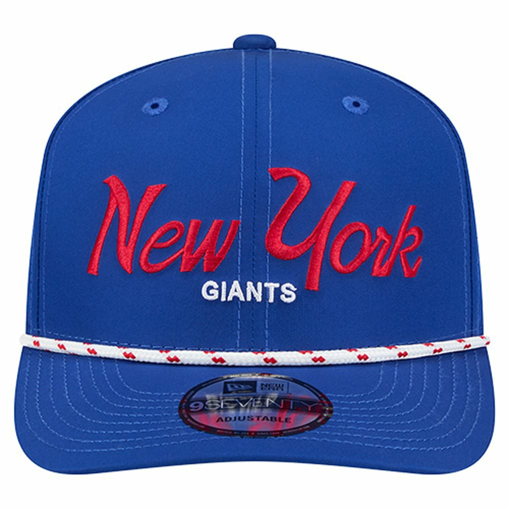 New York Giants New Era Script 9SEVENTY Adjustable Hat - Royal - NFL