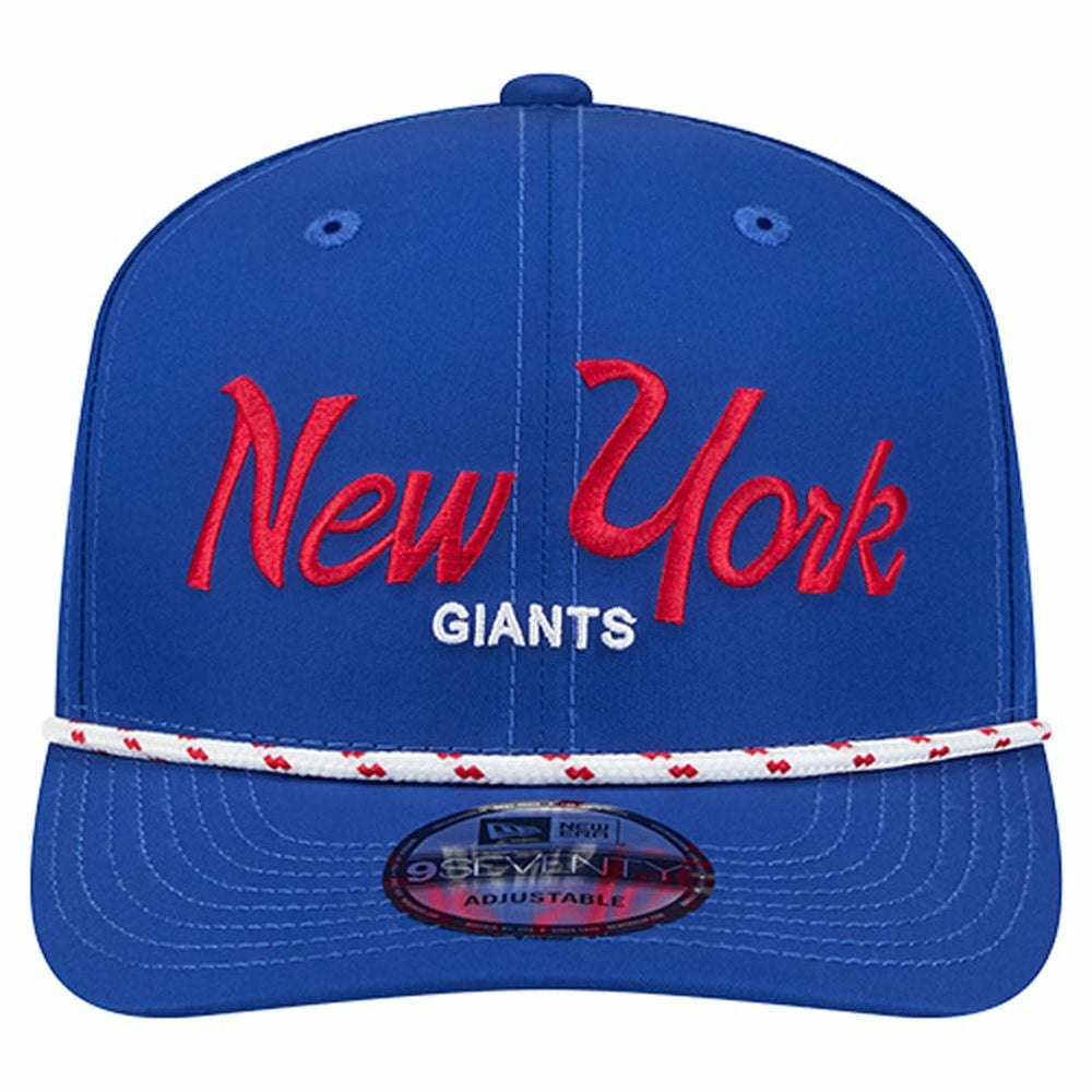 New York Giants New Era Script 9SEVENTY Adjustable Hat - Royal - NFL