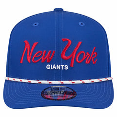 New York Giants New Era Script 9SEVENTY Adjustable Hat - Royal - NFL